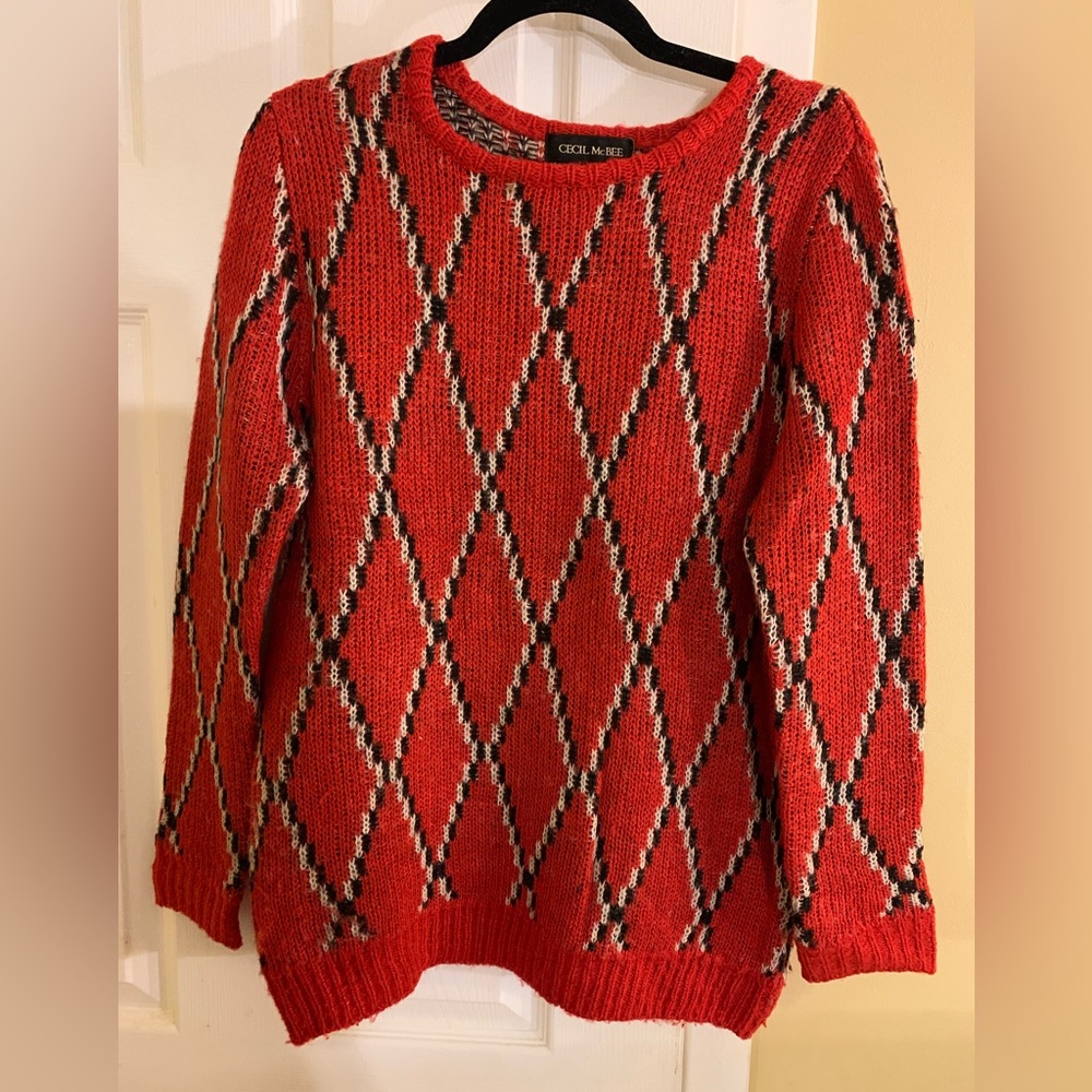 Cecil Mcbee Red Sweater